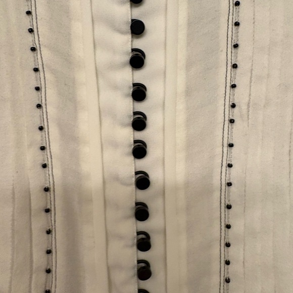 Isabel Marant White Blouse with Black Detail. - Picture 2 of 7